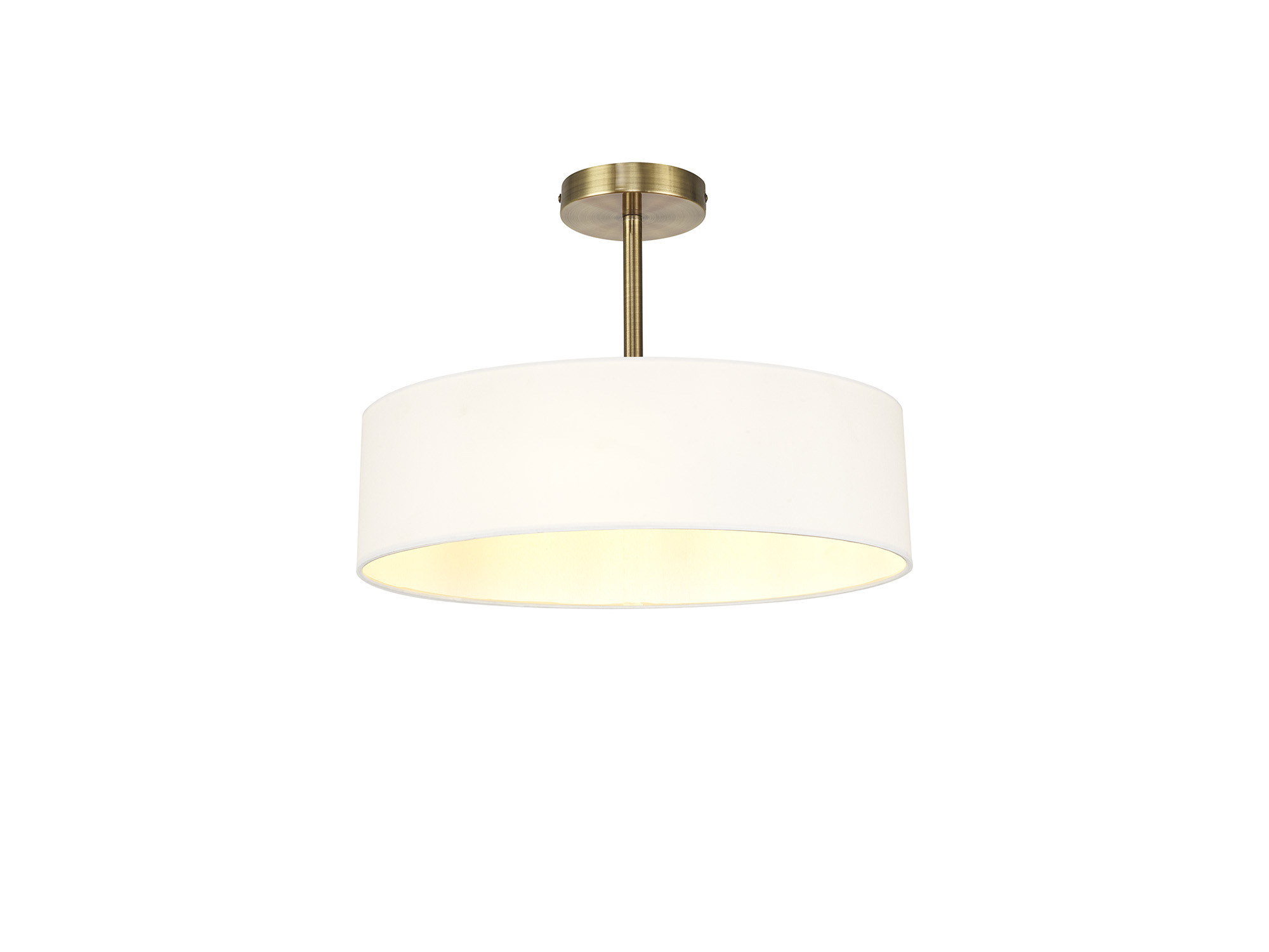 Baymont AB WH Ceiling Lights Deco Semi Flush Fittings